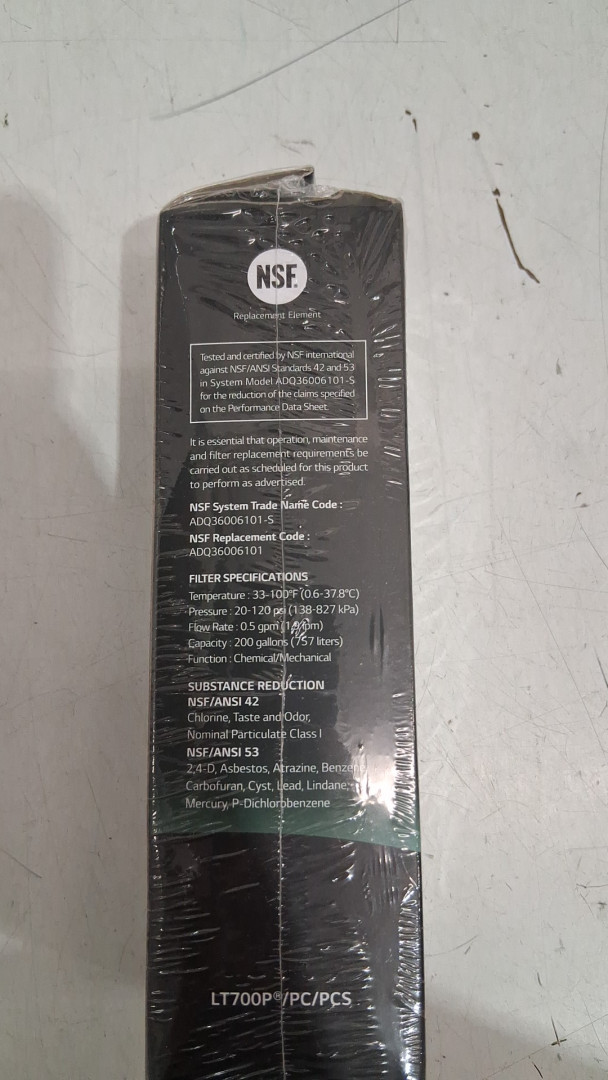 3PK LG FRIDGE WATER FILTER REPLACEMENTS - WHITE (MODEL: LT1000P3) image 4