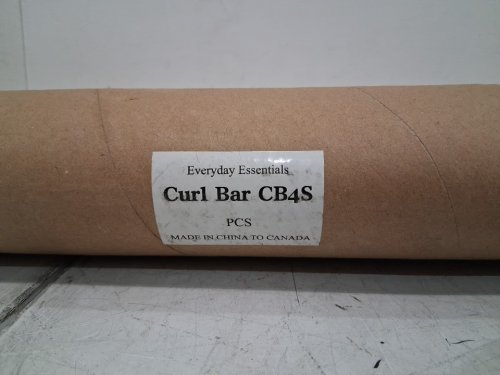 Everyday Essentials Olympic Super Curl Barbell Curl Bar - 48" - 350lb cap - silver(MODEL:CB4S) image 2