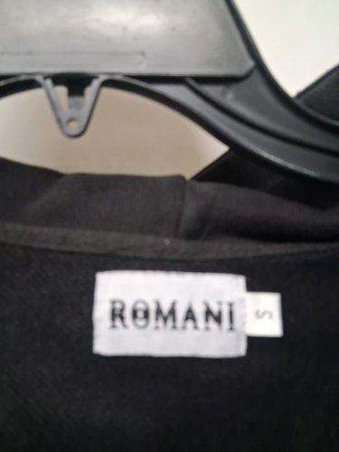 men's ROMANI “VS1” ZIPUP  FULLY RHINESTONED CROPPED FIT - small - black image 3