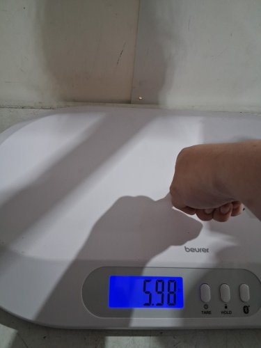 BEURER DIGITAL BABY/PET WEIGHT SCALE, 44LBS CAPACITY - WHITE/GREY (MODEL: BY90) image 5