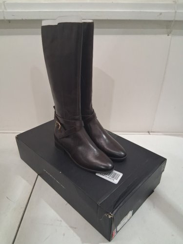 women's Naturalizer Wide Calf Knee High leather Boot - size 9 M - dark brown image 3