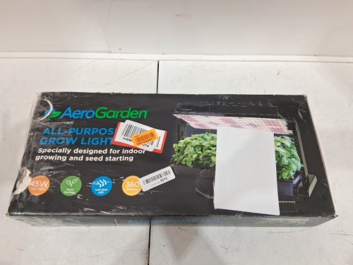 AeroGarden  LED Grow Light Panel Includes Stand and Hanging Kit - 21" x 12" x 10" - 45W - 120V - black image 5