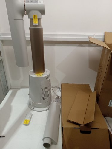 Shark TurboBlade Bladeless Tower Fan WITH Powerful 80 ft Airflow, 10 Speeds, Quiet Operation, DustDefense, Remote Control - 36W - WHITE - (MODEL:TF202SWH) image 3
