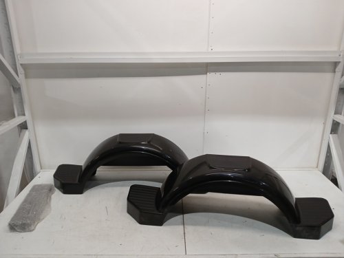 2PK Ecotric Single Axle Trailer Wheel Well Fender Set - 13" - Black (model: lyap-274s-2) image 4