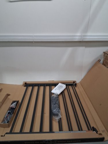 MUNCHKIN PUSH TO CLOSE BABY GATE FOR STAIRS WITH HARDWARE - fits up to 45" wide - BLACK (MODEL: 46777001-SIOC/mk0001 rev4) image 3