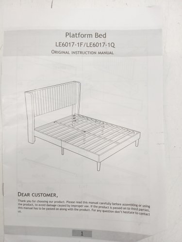 Allewie Bed Frame with Velvet Tufted Headboard - Queen - White (Model: LE6017-1Q) image 12