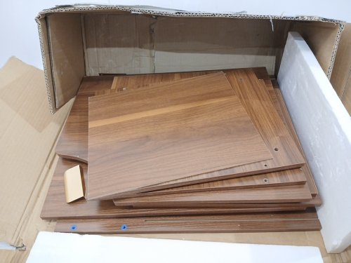 2PK TOKSOM Slim Mid-Century Modern Nightstand Bedside Tables with 2 Drawers and Open Shelf - 24.4" x 15.7" - Walnut Brown (Model: NT-WAL-2434) image 4
