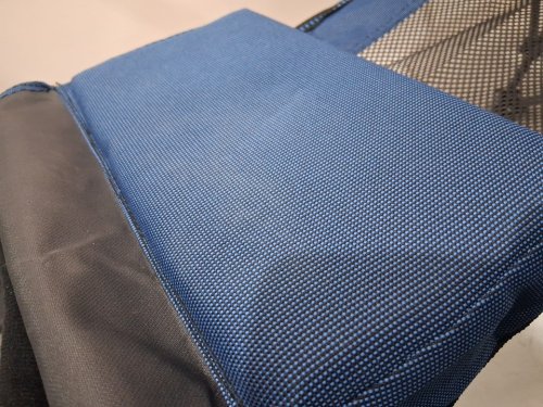 Reclining Camping Chair with Foot Rest Supports 350lbs - blue image 4