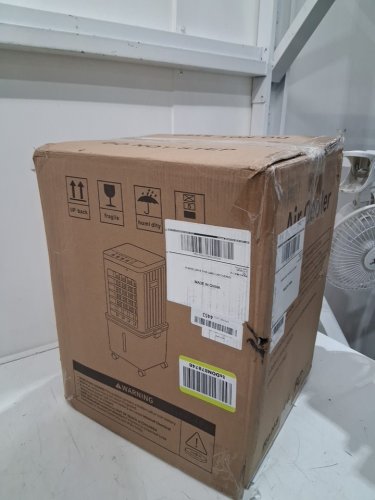 Portable 3-speed evaporative 480SQ.FT. air cooler with remote control - 2GAL - WHITE/BLACK (MODEL: W11) image 2