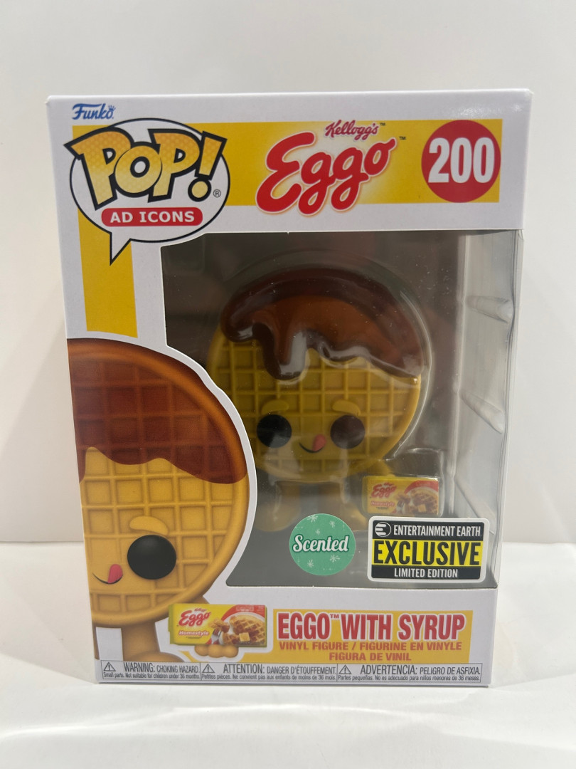 Funko pop! **scented**earth exclusive** Ad icons: kellogg’s eggo - eggo with syrup vinyl figure (#200) image 2