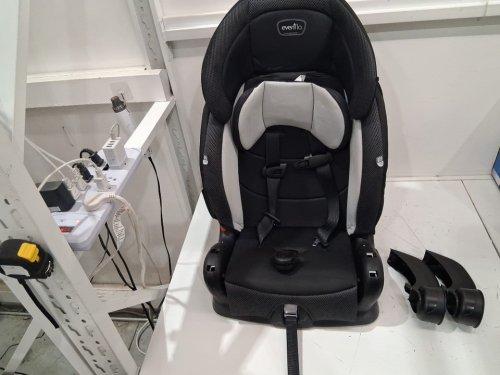 EVENFLO CHASE PLUS 2-IN-1 BOOSTER CAR SEAT FOR KIDS, 5-POINT HARNESS CONVERTS TO HIGH BACK BOOSTER - HURON/BLACK/GREY (MODEL: 30712344C) image 3