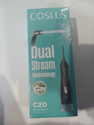 COSLUS ORAL WATER IRRIGATOR WITH FIVE TIPS - 300ML TANK - black (MODEL: C20) image 2