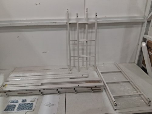 metal platform bedframe -Full 77.76" x 54.49 -white image 3