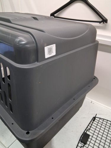 petmate aspen pet porter travel kennel / crate - 36" x 24.4" x 26.8" - 50lbs-70lbs - dark grey (model : 21183) image 6