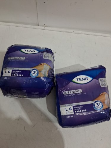 2 (11PK) TENA OVERNIGHT all night protection Stretch briefs - LG image 2