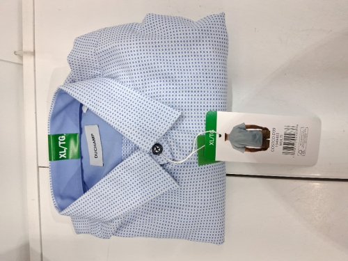 men's duchamp button down plaid short sleeve dress shirt - EXTRA LARGE - BLUE (style: 1949403) image 2