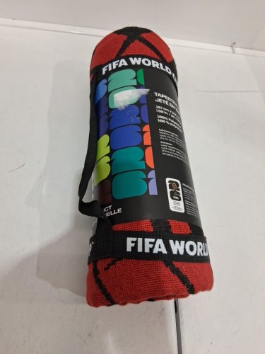 fifa world cup throw tapestry blanket - 50" x 60" - red/white (style : 1991361) image 3