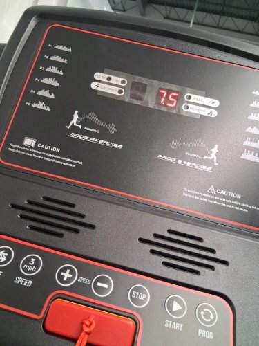 Superfit 2.25Hp Electric Running Machine Treadmill With Speaker And App Control - black/Red (model: SP37619US-RE) image 4