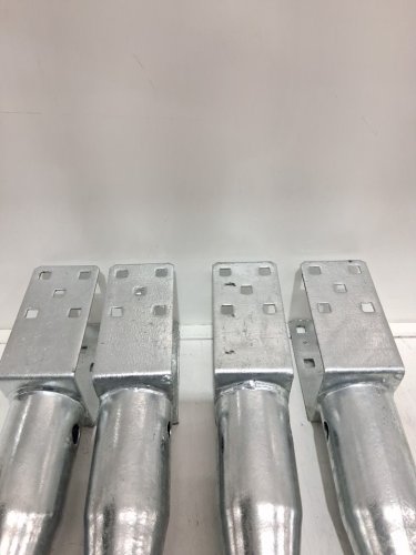 4pk vevor no dig ground spike anchor for fence posts 27'' - silver - (model: ux-3.5-27-4) image 5