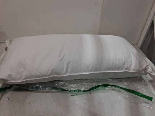 PlushHavenCloud White Goose Down Luxury Hotel Pillow - 18" x 36" - white image 2