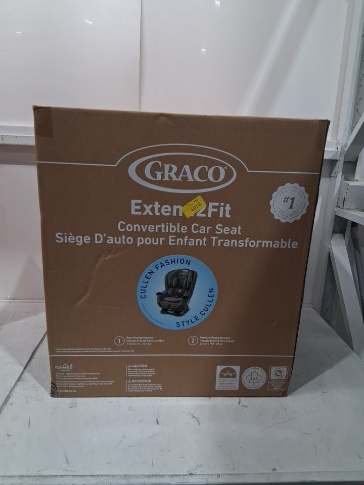 GRACO EXTEND2FIT CONVERTIBLE CAR SEAT - TITUS GREY/BLACK (MODEL: 2149057) image 2