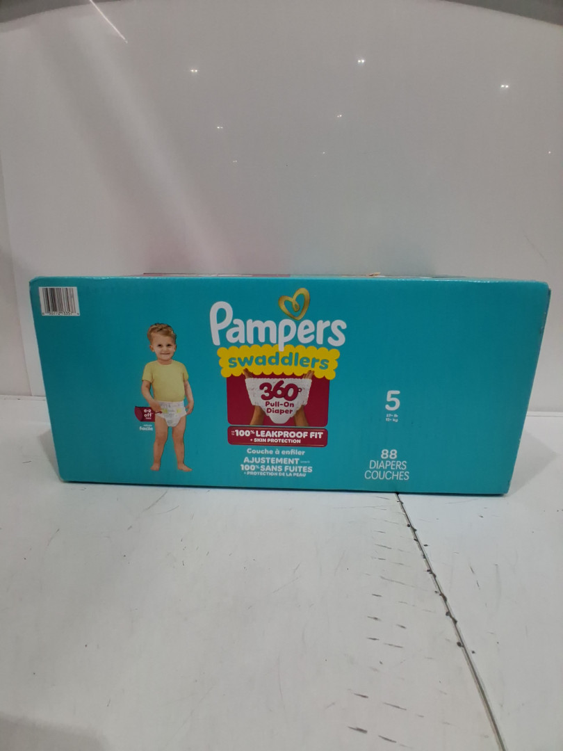88PK pampers swaddlers 100% leakproof 360 Pull-On disposable Diapers - size 5 image 2