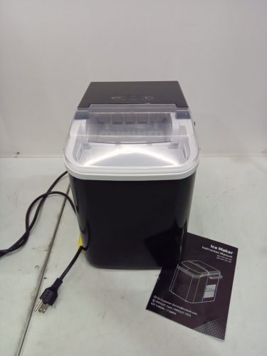 Countertop Ice Maker with Handle and scoop - 26lb - black (model: wbj-10a) image 4