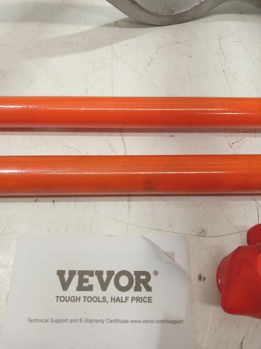 manual steel tire mount demount changer removal tool with extra bead keeper - 22.5" to 24.5" tires - orange (model: xjc-008-0) image 4
