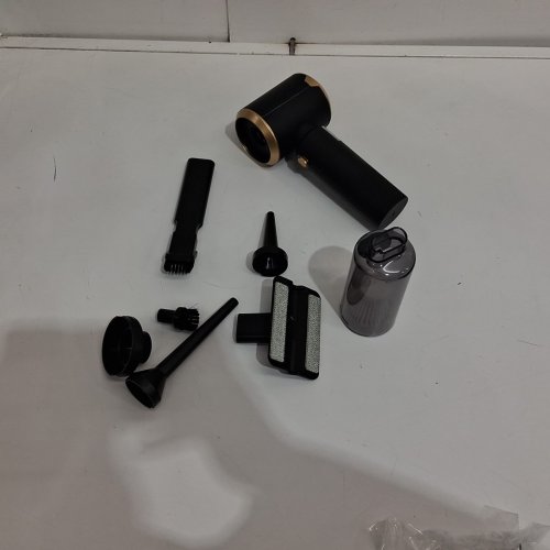 jixinmiyue rechargeable handheld mini vacuum cleaner - 16000pa - black/gold (model: hx-606) image 3