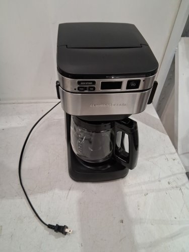 HAMILTON BEACH FrontFill Programmable Coffee Maker - 12 Cup - BLACK/SILVER (MODEL: 46310j) image 3