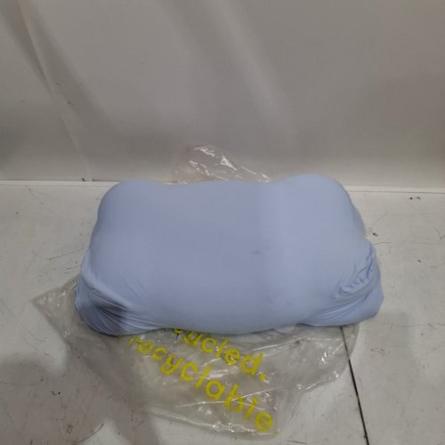 MELLOW SLEEP CLOUD ALIGN ULTIMATE COOLING COMFORT PILLOW WITH COVER - REGULAR / 3.5"-4.3" - WHITE / BLUE image 3