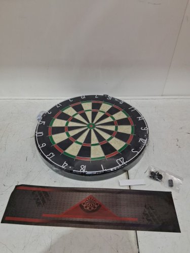 amazon basics regulation size dartboard set - 6 darts included - 18" - black (model: B0DZ24NR85) image 3