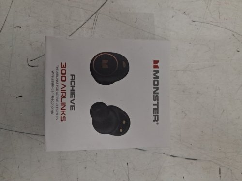 Monster Achieve 300 AirLinks Bluetooth Headphones Touch Control with Charging Case - black - (model: mh12005) image 2