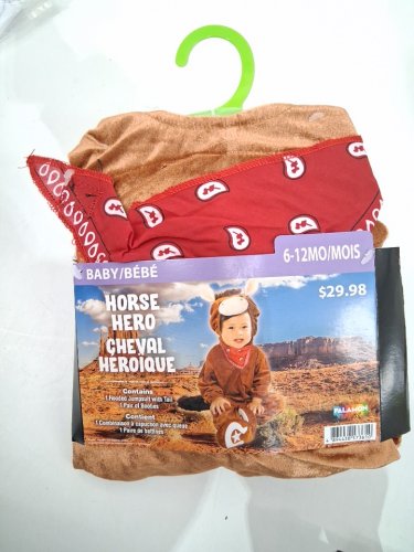 BABY PALAMON HORSE HERO COSTUME - 6-12 MONTHS - BROWN (style: 10198 (6-12m)) image 2