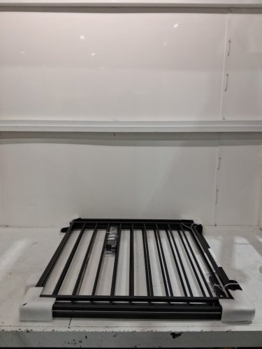 FuzzyNest extra wide adjustable iron baby gate for stairs doorways & hallways with no bottom bar - 26.5"-43" x 29" - black (model: sh21.002g) image 4