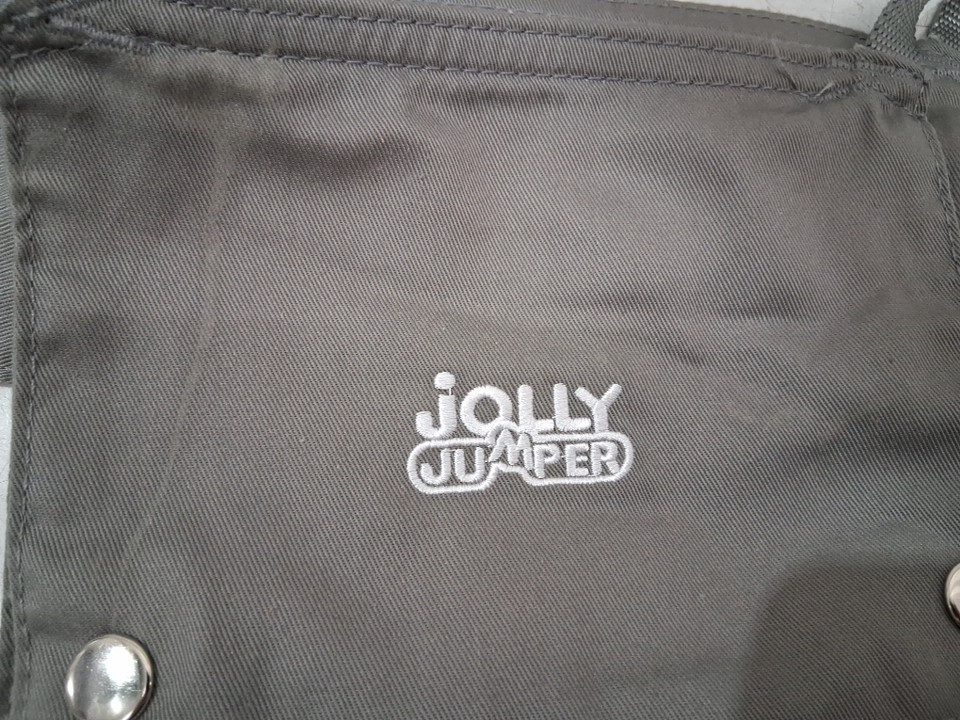 jolly jumper iconic baby jumper for doorway with saddle seat & adjustable height - 28lbs capacity - grey (model: ‎ZA-CDS-2866) image 4