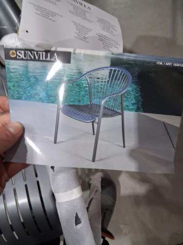 Sunvilla Commercial Stacking Bistro Chair - 30.5" - grey image 3