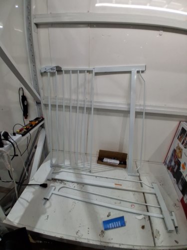 REGALO EASY STEP extra tall WALK-THRU METAL SAFETY GATE - 36" x 29" - 36.5" - WHITE (MODEL: 1166HDS) image 3