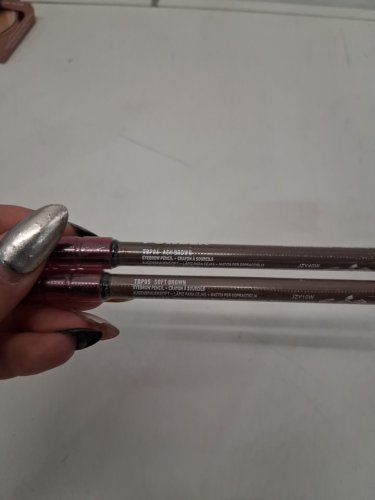 2PC NYX PROFESSIONAL powder louder brow pencil- ash brown/soft brown image 2