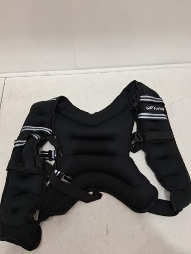 Joricy Weighted Workout Vest with phone pouch and reflective strips - 20lbs - Black (Model: J-ca-WeightVest-DG-20lb-black-fba) image 3