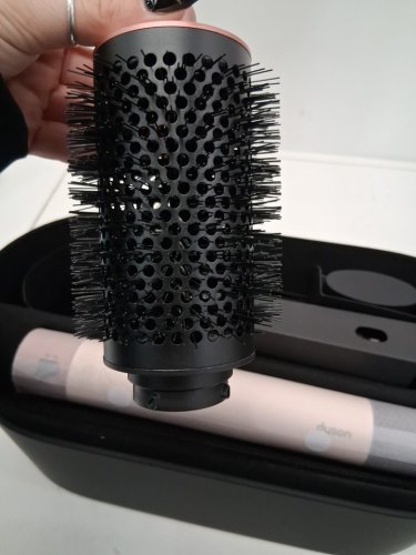 6PC DYSON i.d curly + coily airwrap multi styler and hair dryer with bluetooth - pink / rose gold ( model: hs08) image 5