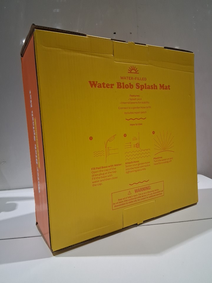 Sun Squad Water-Filled Blob Splash Mat with Built-in Sprinklers - 9FT 2" - BLUE image 3