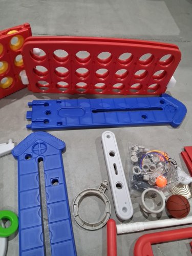 Garvee Giant 4 in a Row Game 4-in-1 Play Design with Golf, Basketball and Ring Toss - (Model: PTG_338) image 7