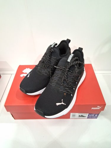 women's puma running shoes - size 8 - black (style: 9556608/314317-01) image 2