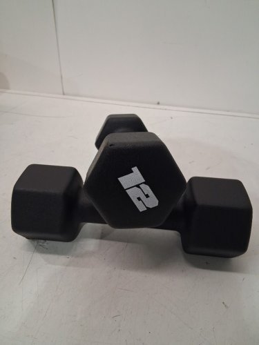 2pk CAP Neoprene Dumbbell Weights - 12lbs - Black (model: SDN4BPIS-24) image 2