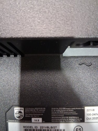 philips 22" full HD computer MONITOR with HDMI & vga connectivity - 1080p - 100hz - BLACK - (model: 221v8lb/27) image 5