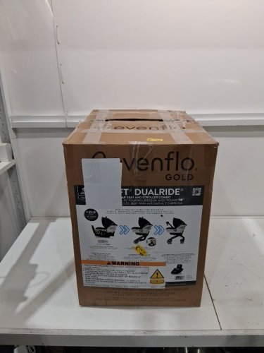 2 in 1 infant evenflo gold shyft dualride car seat and stroller combo - 35lb maximum weight - onyx black - (model: 37312310c) image 2
