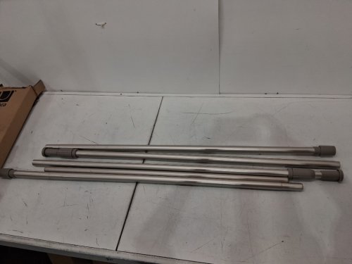 umbra  ANYWHERE EXPANDABLE ROOM DIVIDER DAMAGE FREE TENSION CURTAIN ROD 36" - 66" x 84" - 120" - nickel 1012718-765-REM) image 4