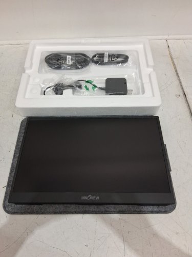 InnoView Portable Monitor for Laptop with Protective Sleeve, Built-in 90° Adjustable Stand - USB C + HDMI - 15.6", 1080P - BLACK  (MODEL: ‎INVPM001) image 5
