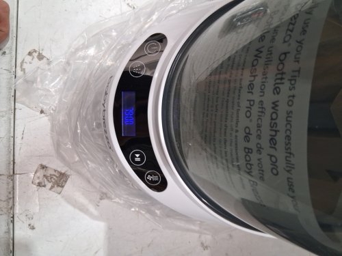 BABYBREZZA BOTTLE WASHER PRO 3-IN-1 WASHER/STERILIZER/DRYER - HOLDS 4 BOTTLES - BLACK/WHITE (MODEL: BRZ0103) image 2